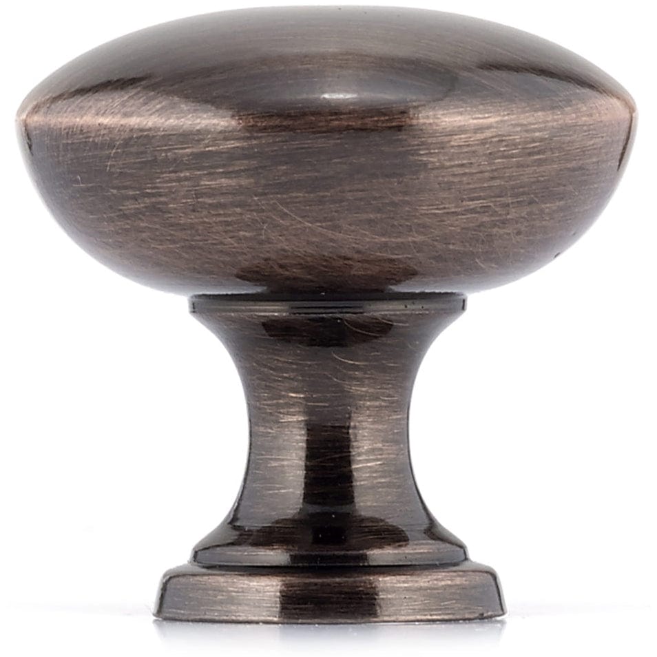Traditional Knob - 1-3/16" D - Antique Copper