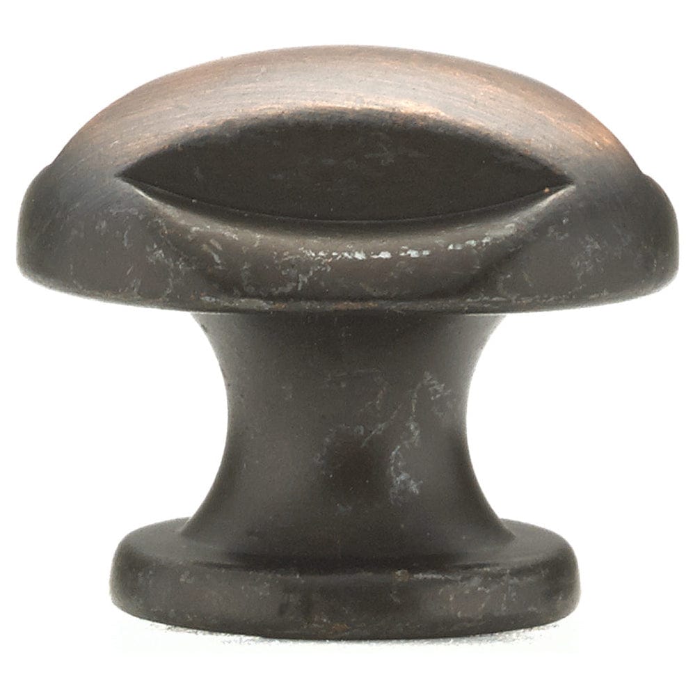 Traditional Knob, 1-1/8" D, Brushed Oil-Rubbed Bronze