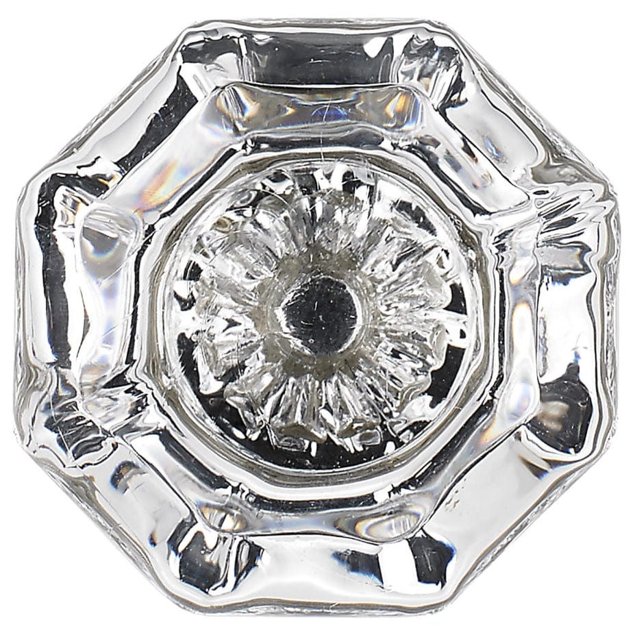 Eclectic Knob, 1-5/16" D, Matte Nickel, Clear