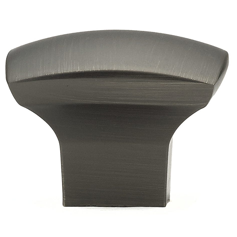 Contemporary Knob, 1-7/32" x 1-7/32", Antique Nickel