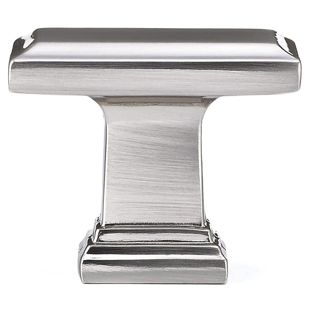 Transitional Knob, 1-1/2" x 15/16", Brushed Nickel