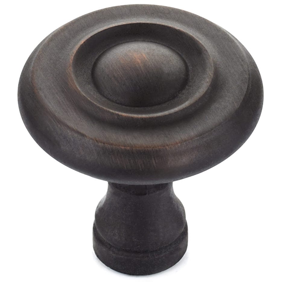 Traditional Knob, 1-1/4" D, Brushed Oil-Rubbed Bronze