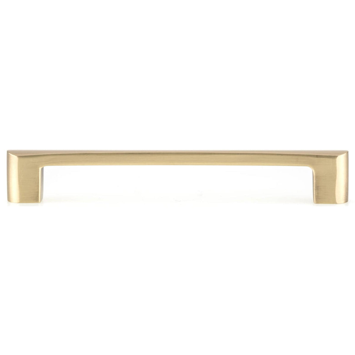 Contemporary Pull, 6-5/16" Center-to-Center, Satin Brass