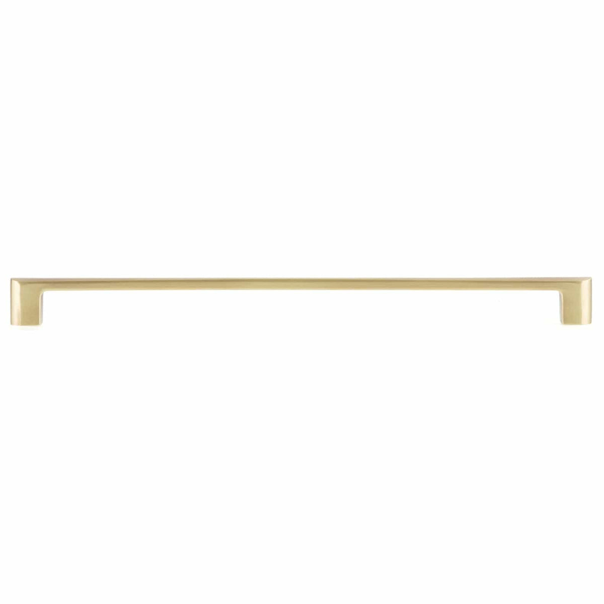 Contemporary Pull, 12-5/8" Center-to-Center, Satin Brass