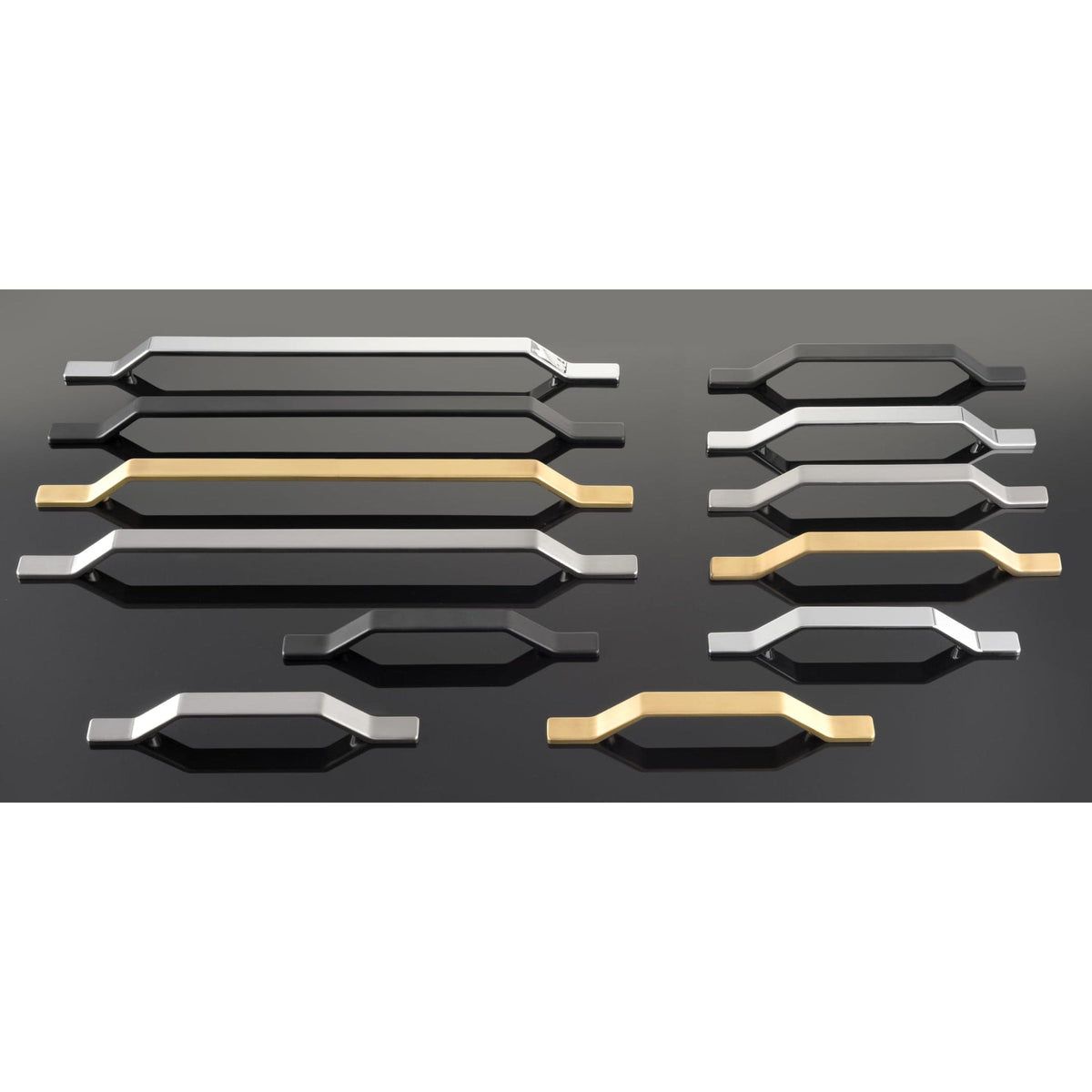 Contemporary Pull, 5-1/16" Center-to-Center, Matte Black
