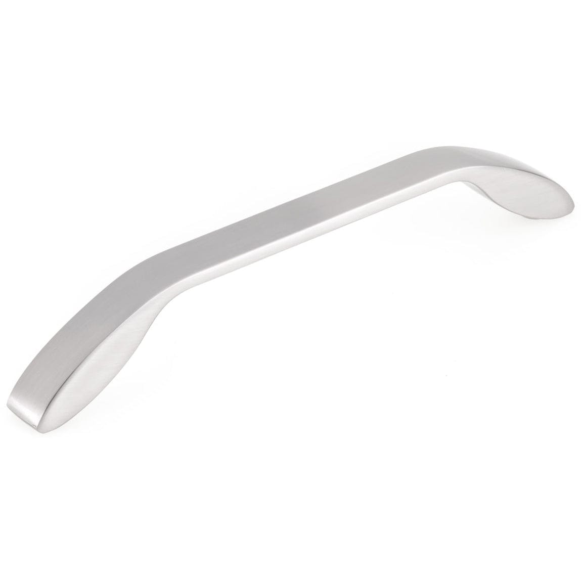 Contemporary Metal Pull - 6-5/16" Center-to-Center - 6-31/32" OL - Brushed Nickel