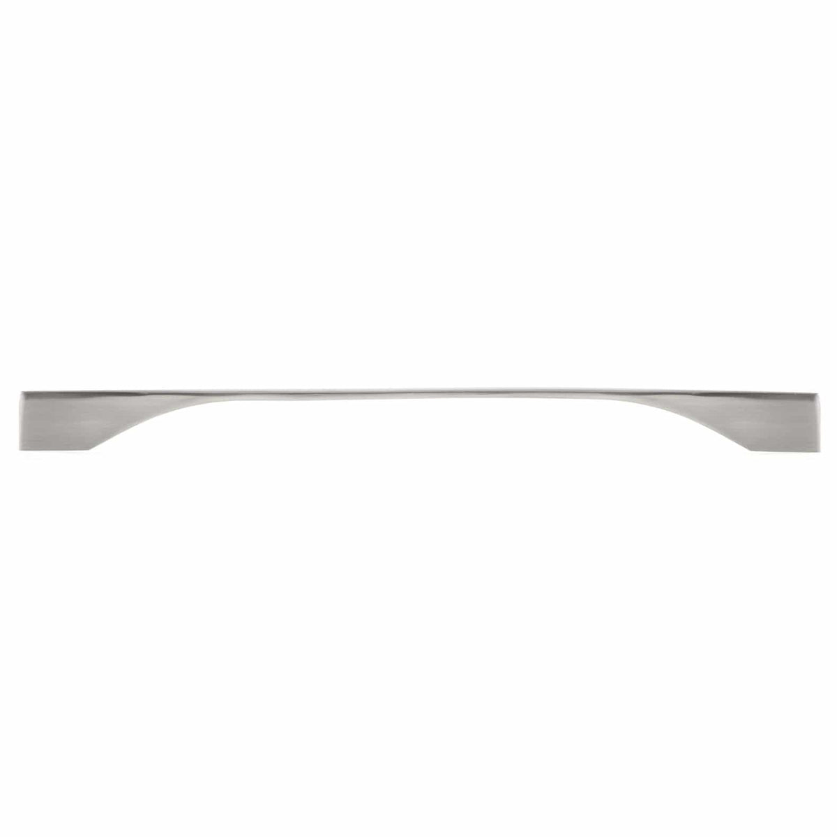 Contemporary Pull, 11-3/8" to 12-5/8" Center-to-Center, Brushed Nickel