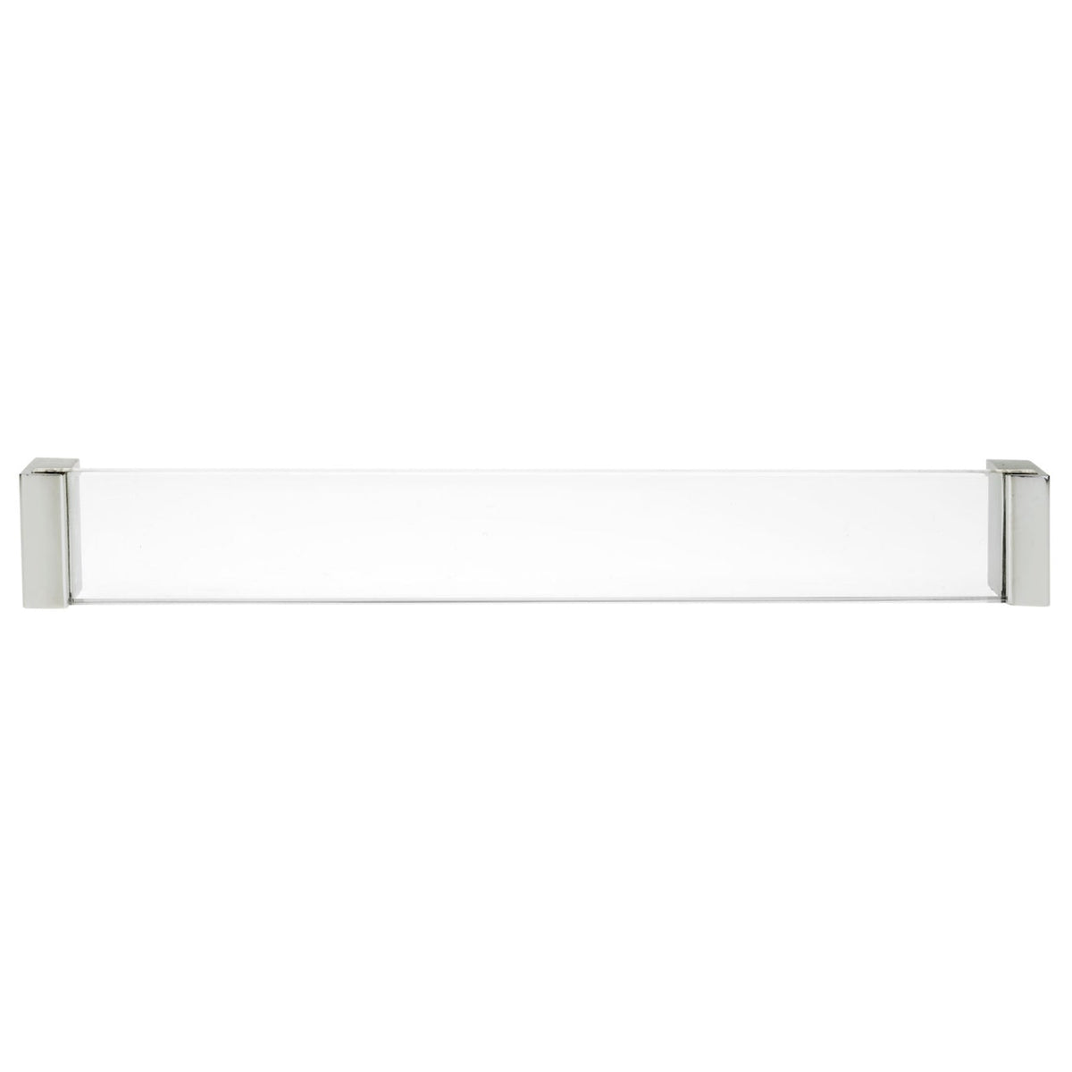Contemporary Pull - 10-1/8" Center-to-Center - Chrome/Clear Acrylic