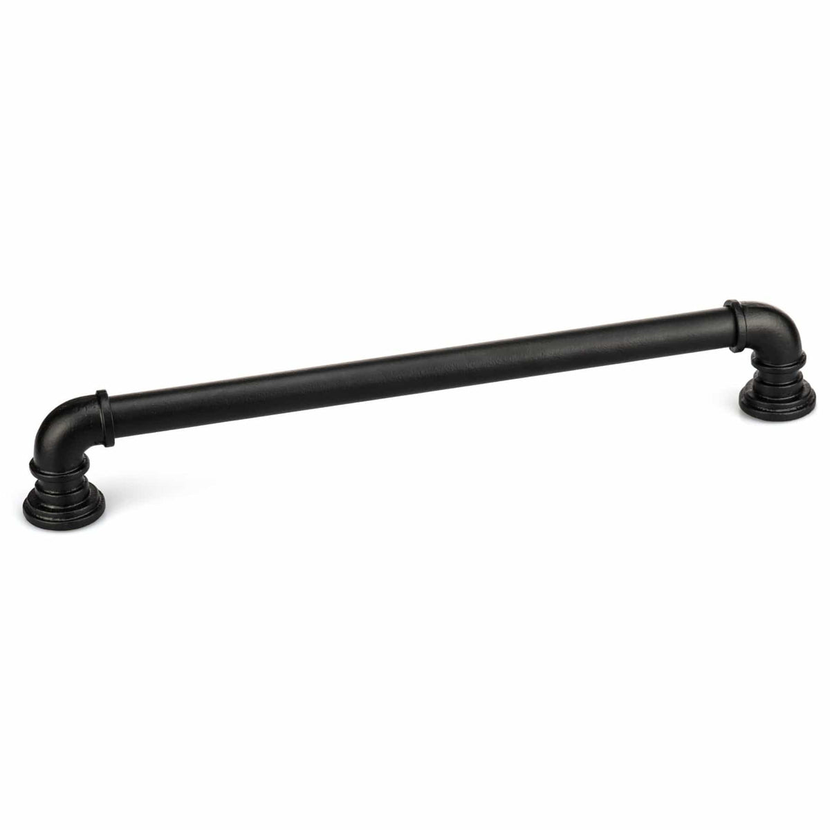 Eclectic Barn Door Pull, 15-1/8" Center-to-Center, Matte Black