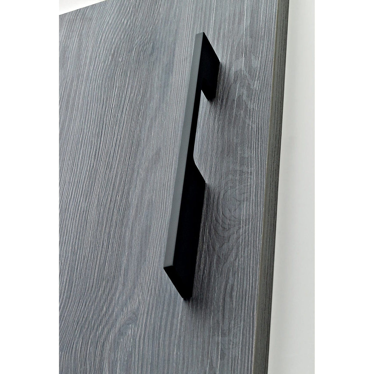 Contemporary Pull, 25-1/4" Center-to-Center, Matte Black