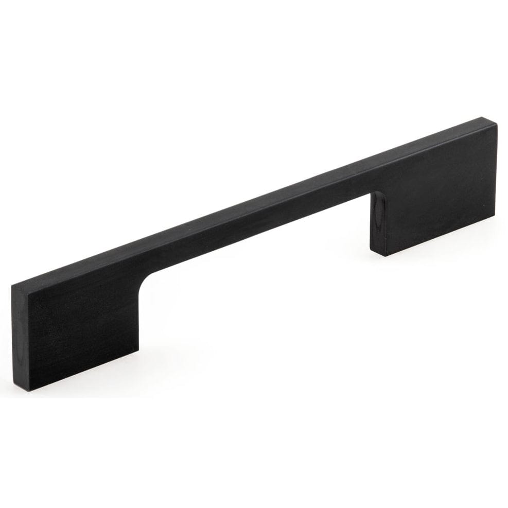 Contemporary Pull, 3-3/4" Center-to-Center, Matte Black