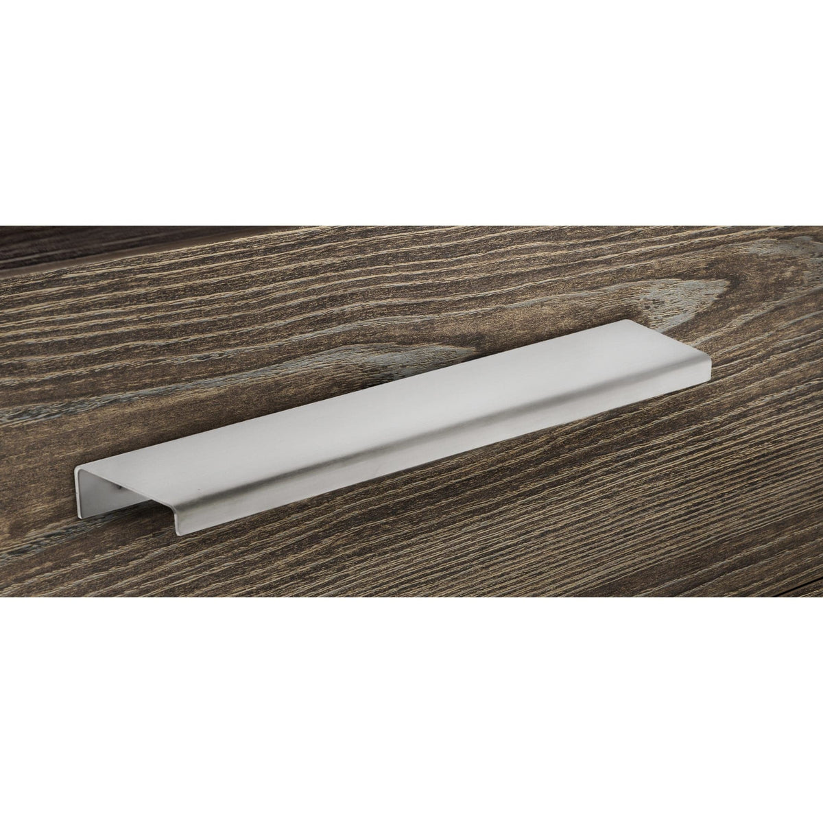 Contemporary Edge Pull, 26" Center-to-Center, Stainless Steel