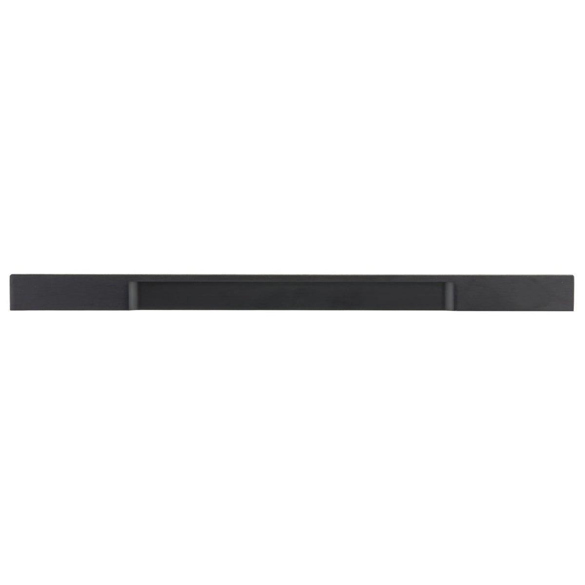 Contemporary Pull, 12-5/8" Center-to-Center, Brushed Black