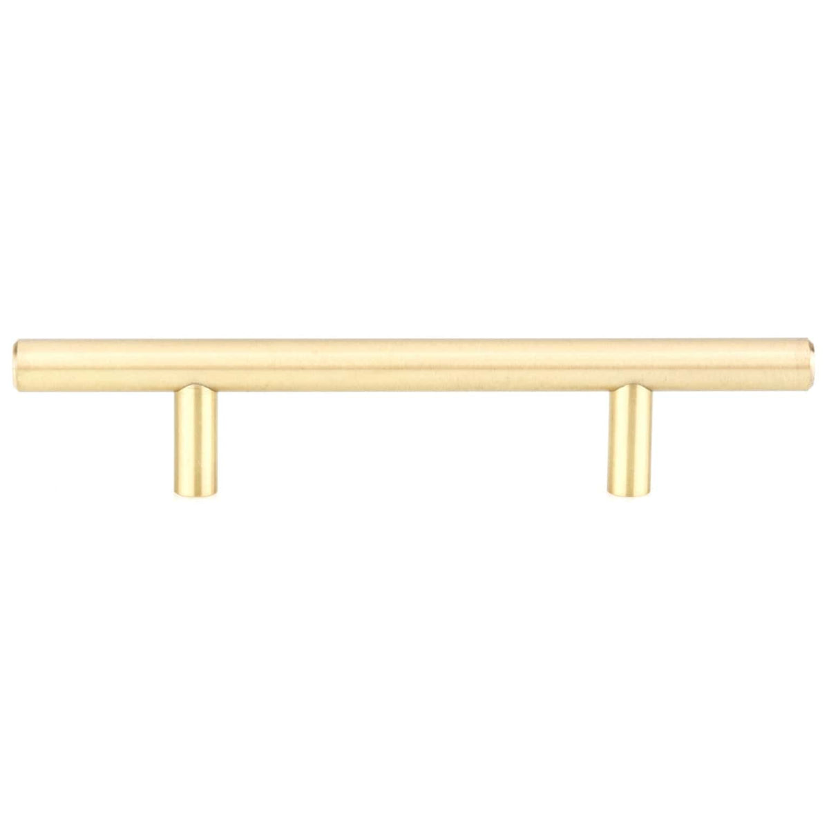 Contemporary Pull, 3-3/4" Center-to-Center, Satin Brass