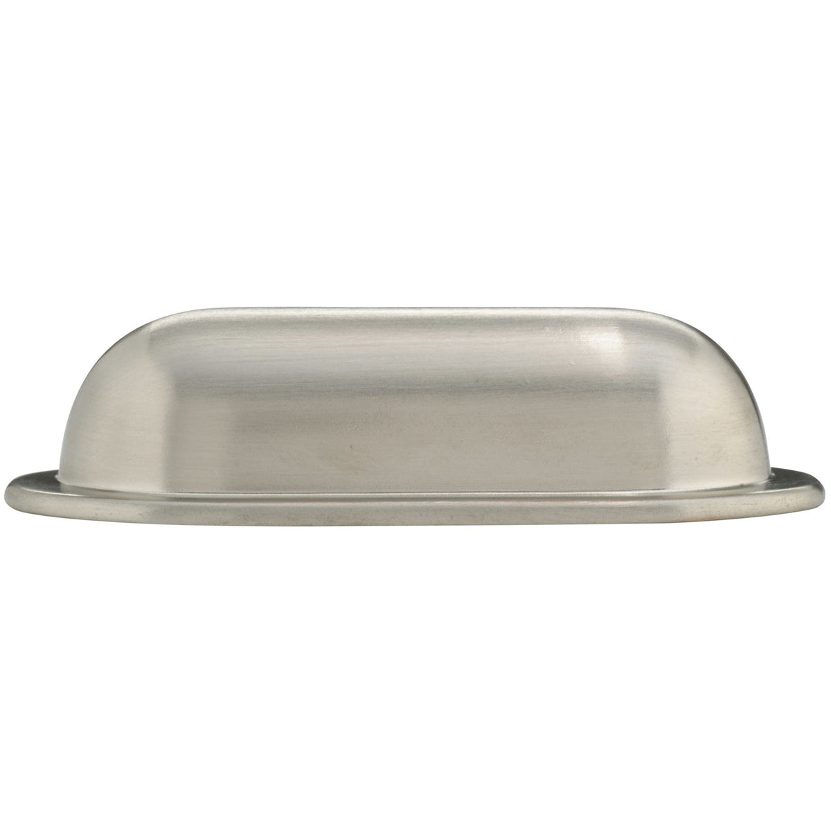Contemporary Cup Pull, 2-1/2" Center-to-Center, Brushed Nickel