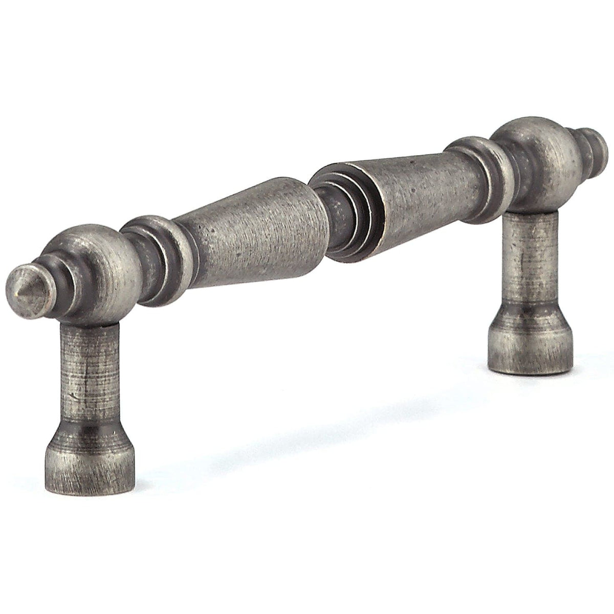 Traditional Pull, 3-1/2" Center-to-Center, Pewter