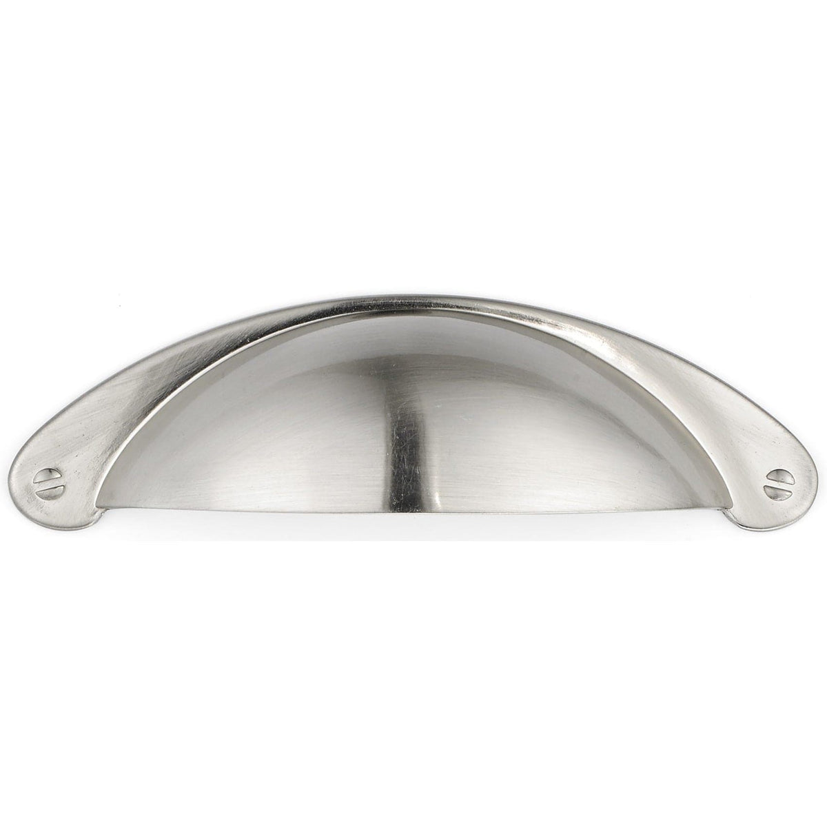 Traditional Cup Pull, 3" Center-to-Center, Brushed Nickel