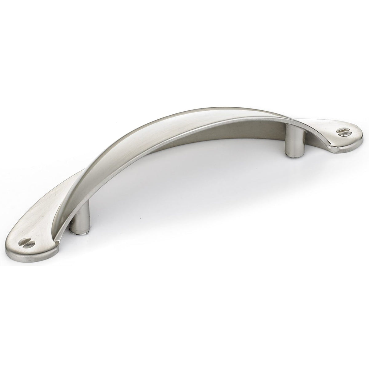 Traditional Cup Pull, 3" Center-to-Center, Brushed Nickel