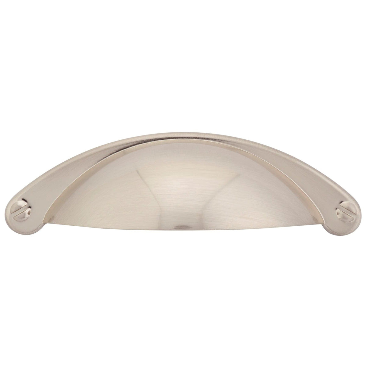 Traditional Cup Pull, 2-1/2" Center-to-Center, Brushed Nickel