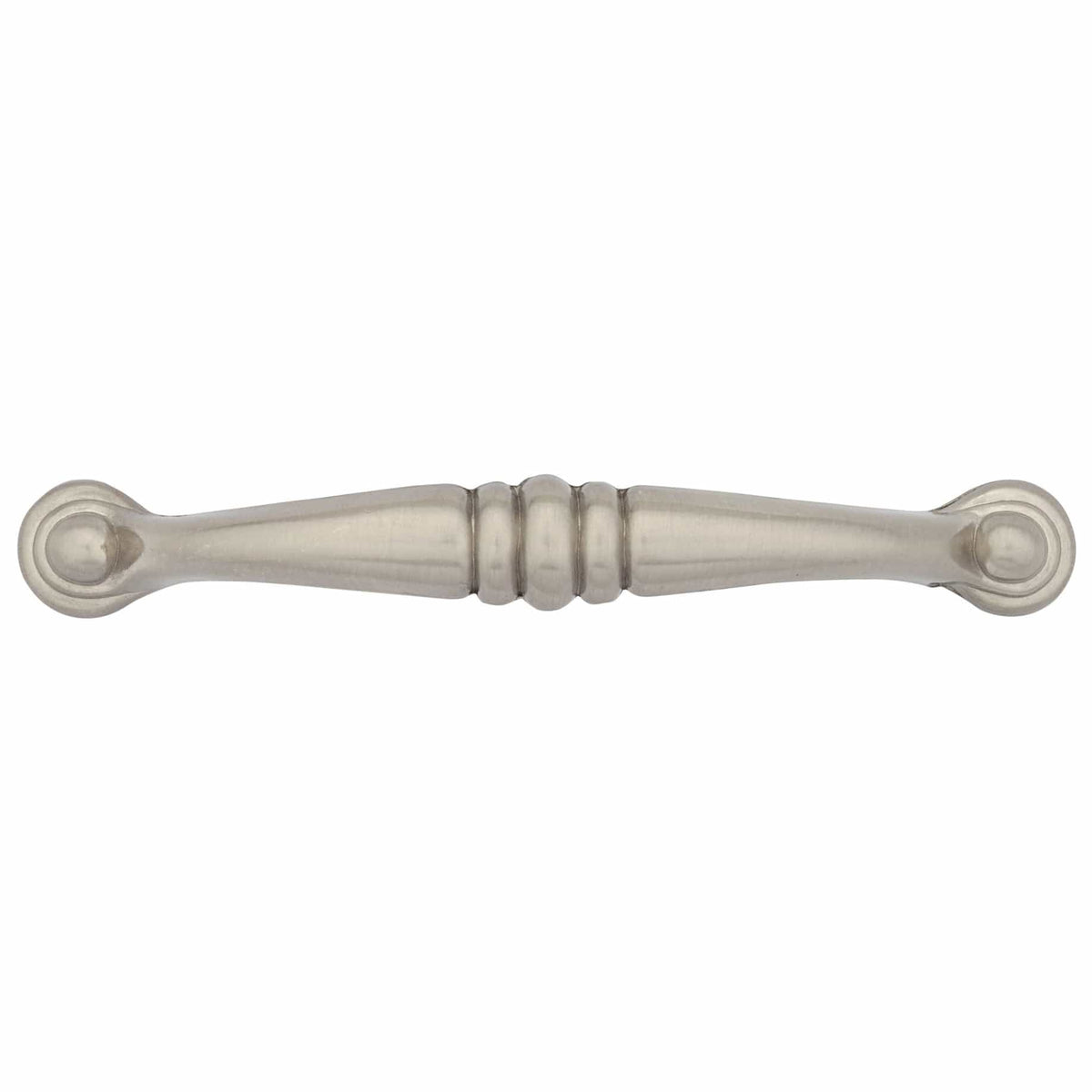 Traditional Pull, 3-3/4" Center-to-Center, Brushed Nickel