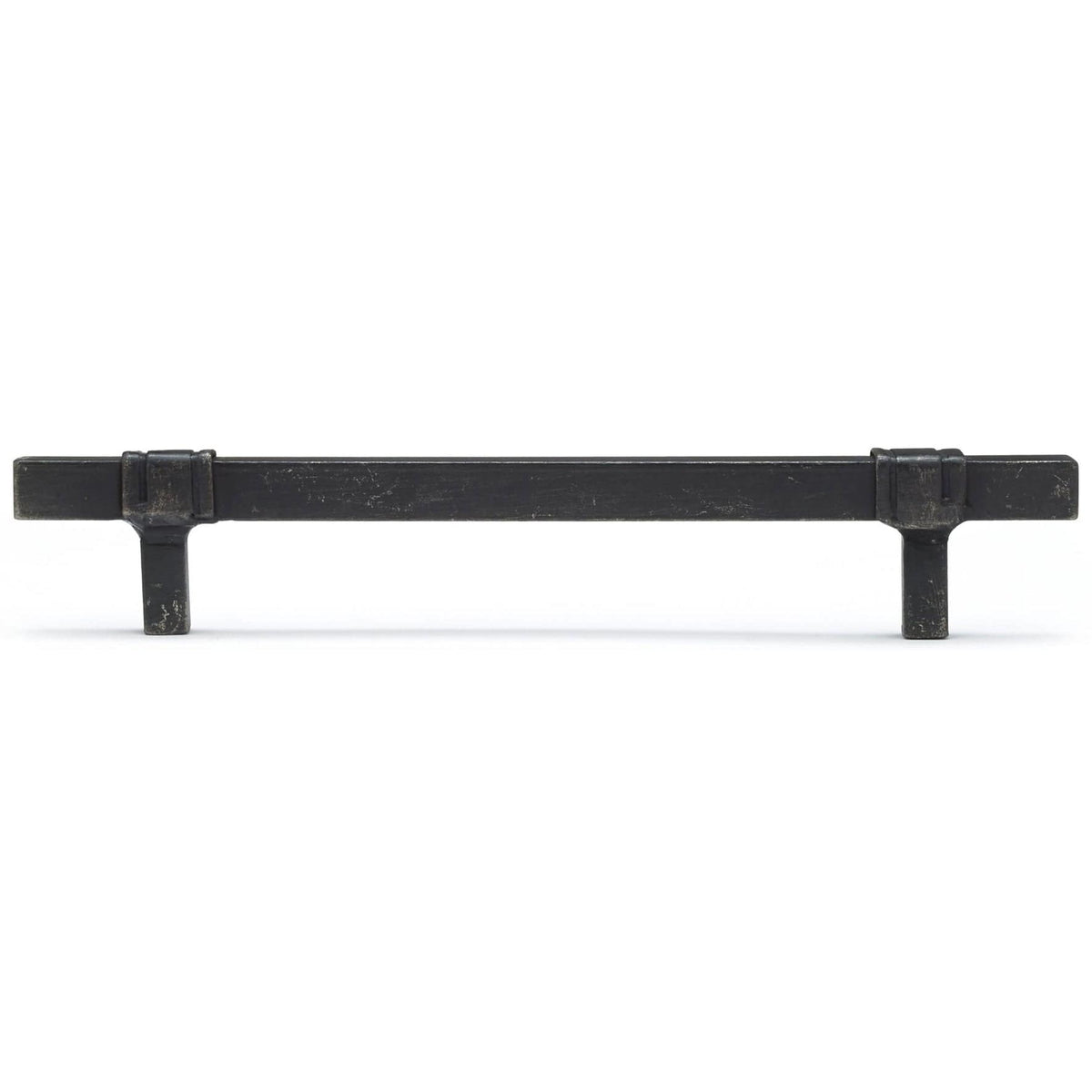 Contemporary Pull, 6-5/16" Center-to-Center, Matte Black Iron