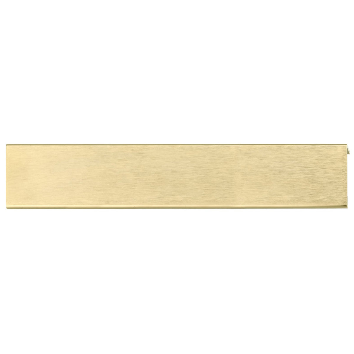 Contemporary Edge Pull, 7-9/16" Center-to-Center, Satin Gold