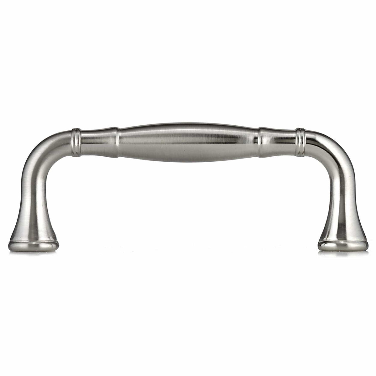 Traditional Pull, 3-3/4" Center-to-Center, Brushed Nickel