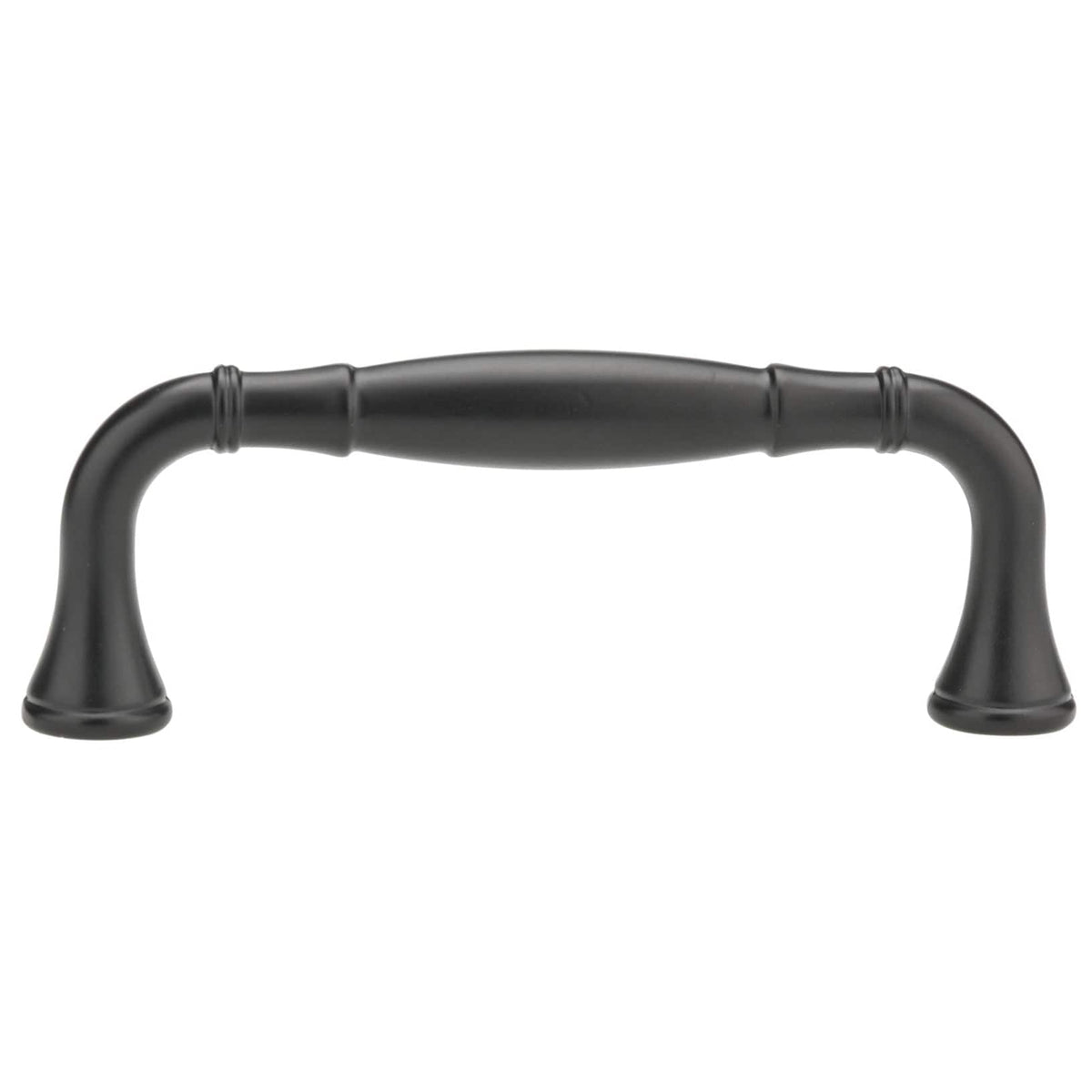 Traditional Pull, 3-3/4" Center-to-Center, Matte Black