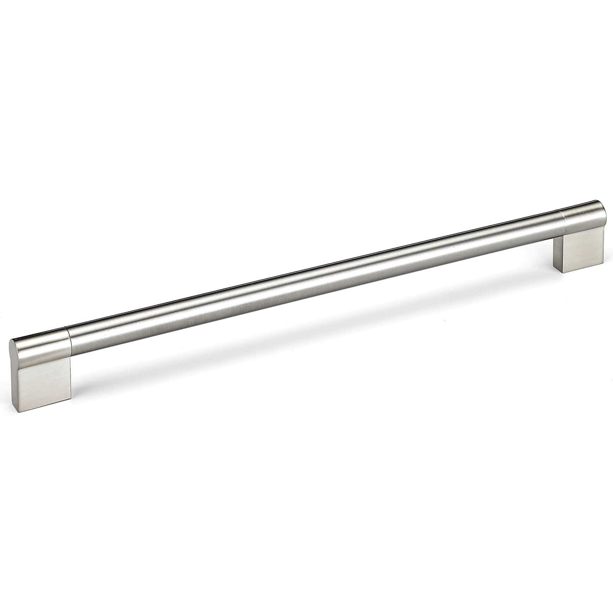 Contemporary Pull - Stainless Steel - 11-3/8" Center-to-Center - Brushed Nickel