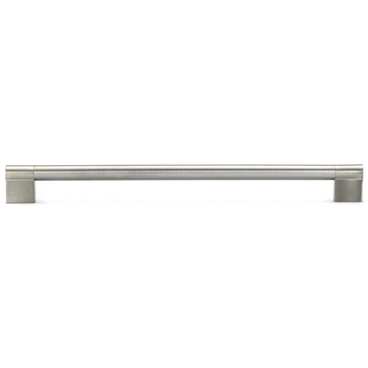 Contemporary Pull - Stainless Steel - 11-3/8" Center-to-Center - Brushed Nickel