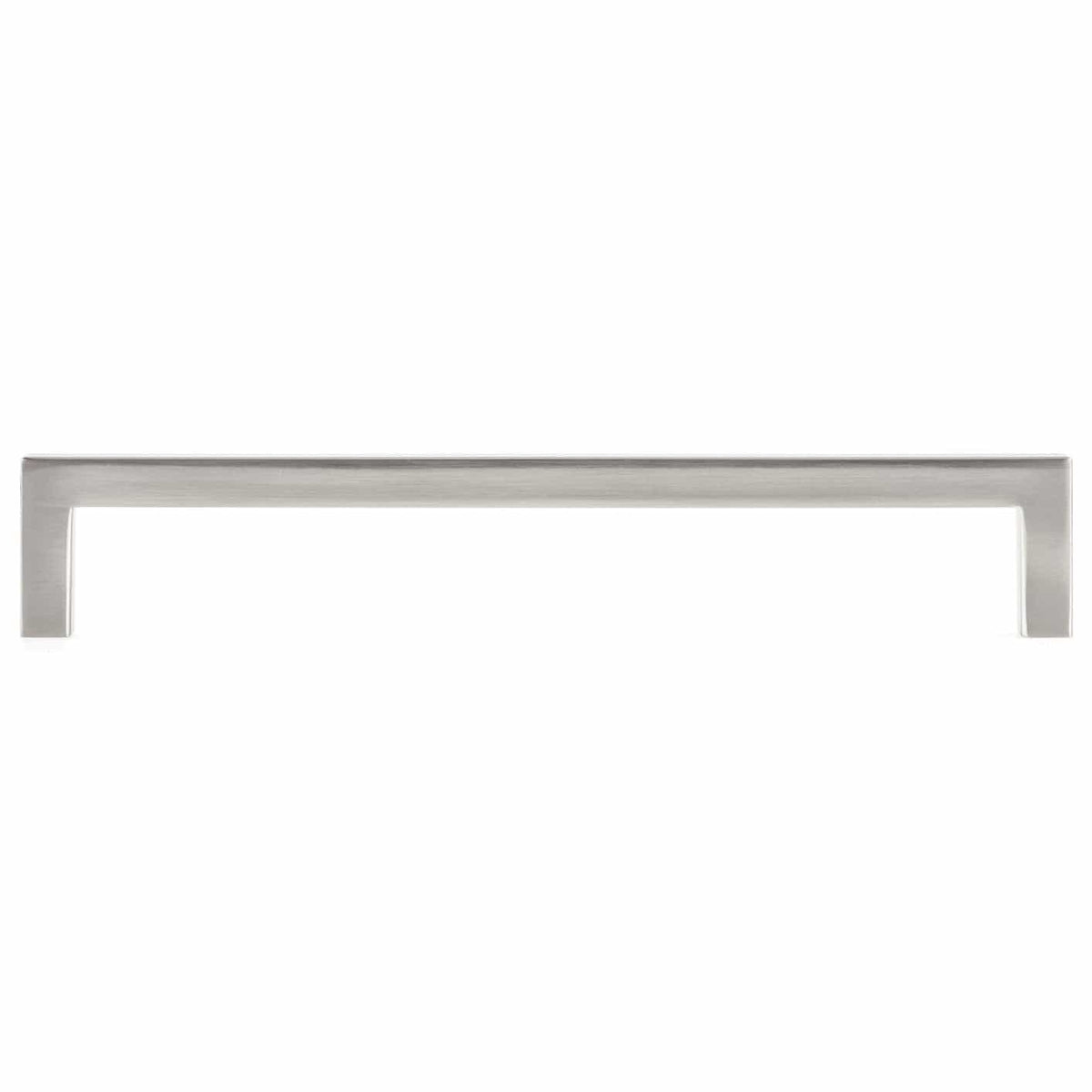 Contemporary Right-Angled Pull - 7-9/16" Center-to-Center - 7-15/16" OL - Brushed Nickel