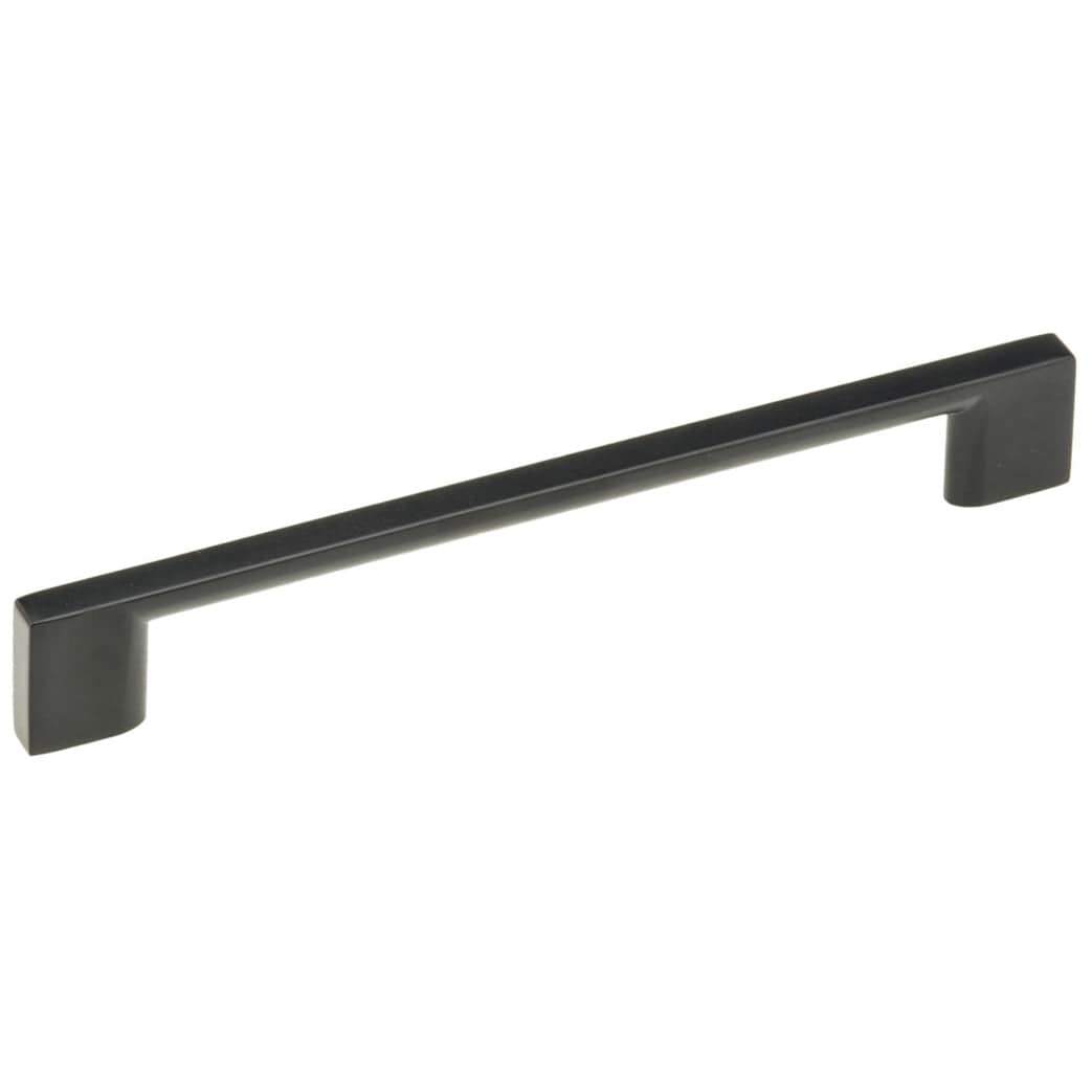 Contemporary Pull, 3-3/4" Center-to-Center, Matte Black
