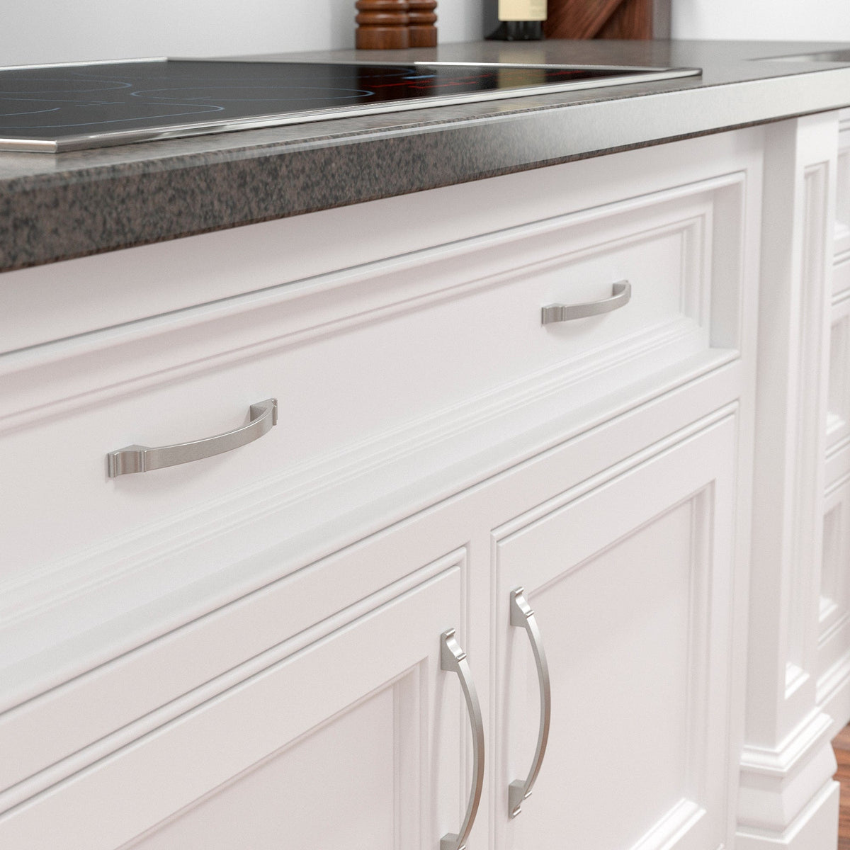 Traditional Pull, 6-5/16" Center-to-Center, Brushed Nickel