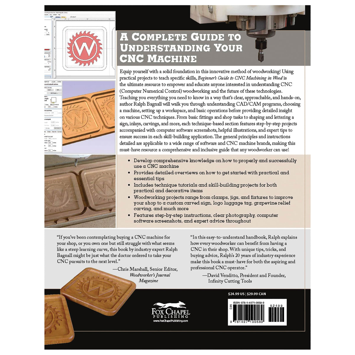 Beginner's Guide to CNC Machining in Wood: Understanding the Machines, Tools, and Software, Plus Projects to Make