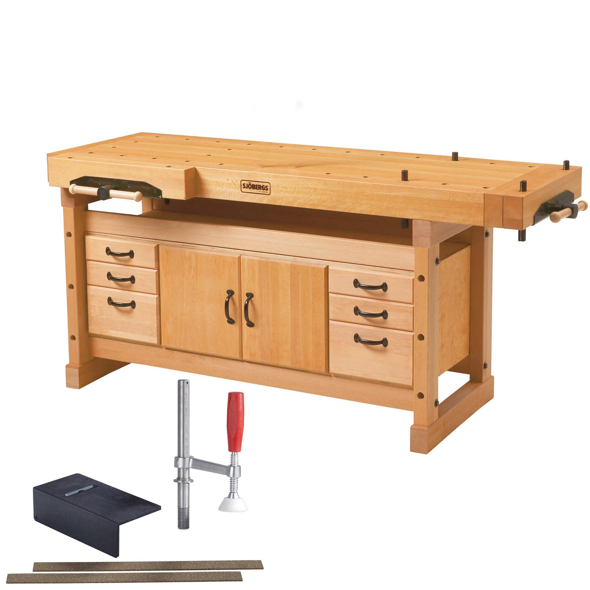 Elite 2000 Workbench with SM04 Storage Cabinet and Accessory Kit