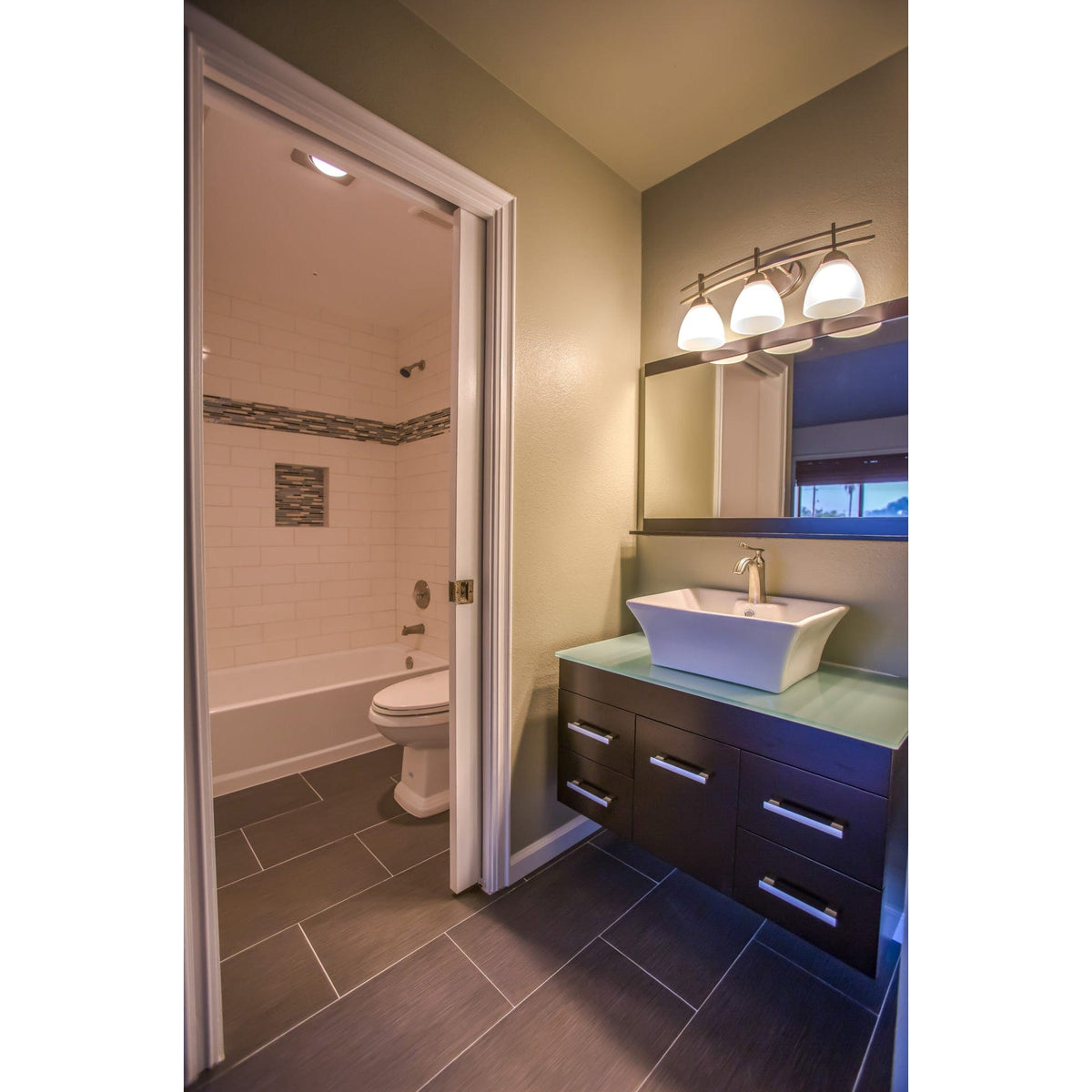 2-7/16" (62 mm) Pocket Door Pull Square Brushed Nickel Passage