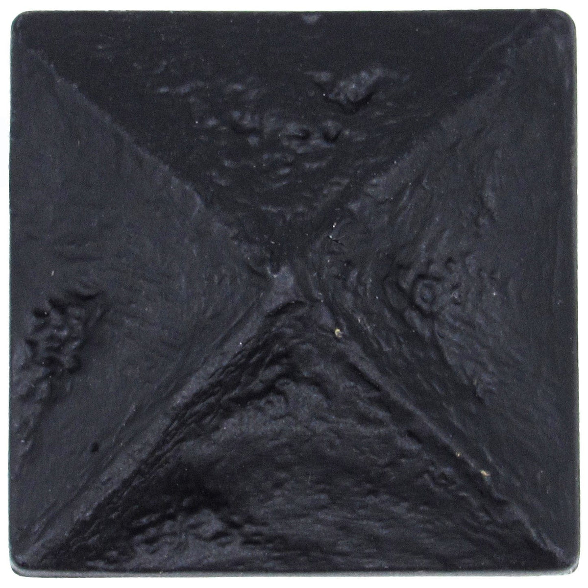 Rustic Pyramid Knob Matte Black