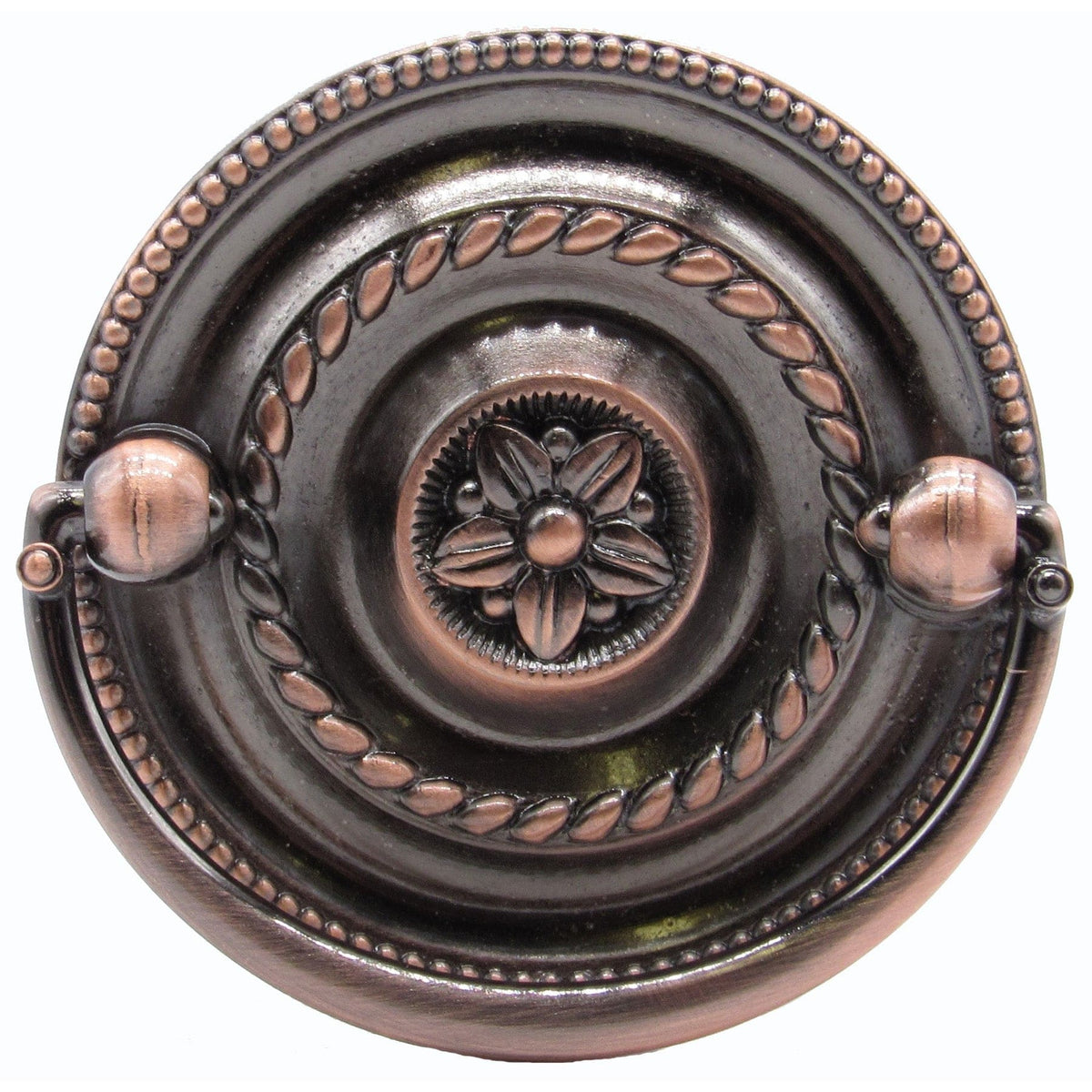 Tuscany Drop Pull Round Satin Copper Oxide