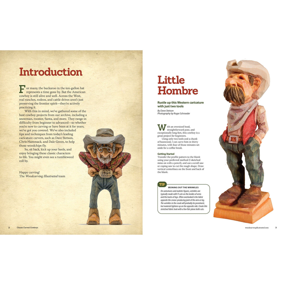 Classic Carved Cowboys