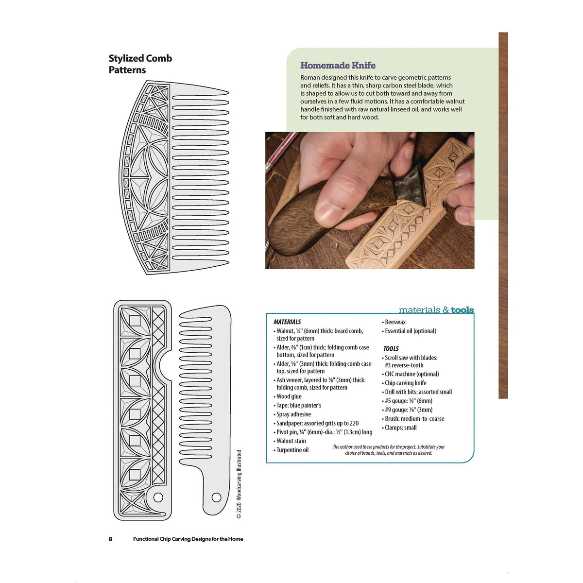 Functional Chip Carving Designs for the Home