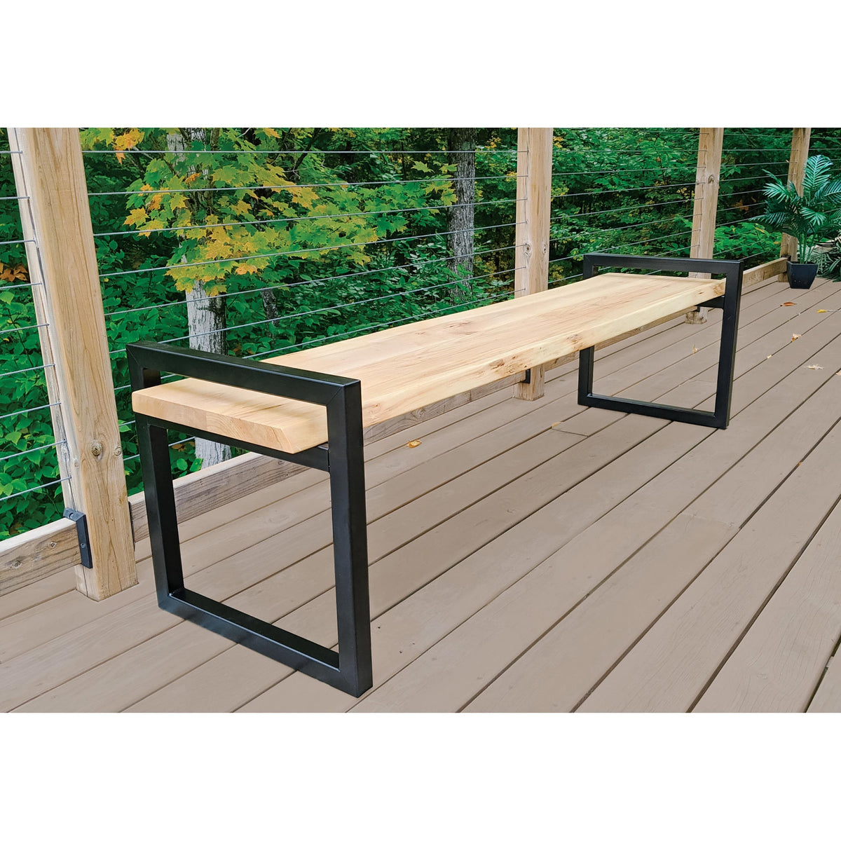 Cube Bench Legs - 20" - Black - Pair