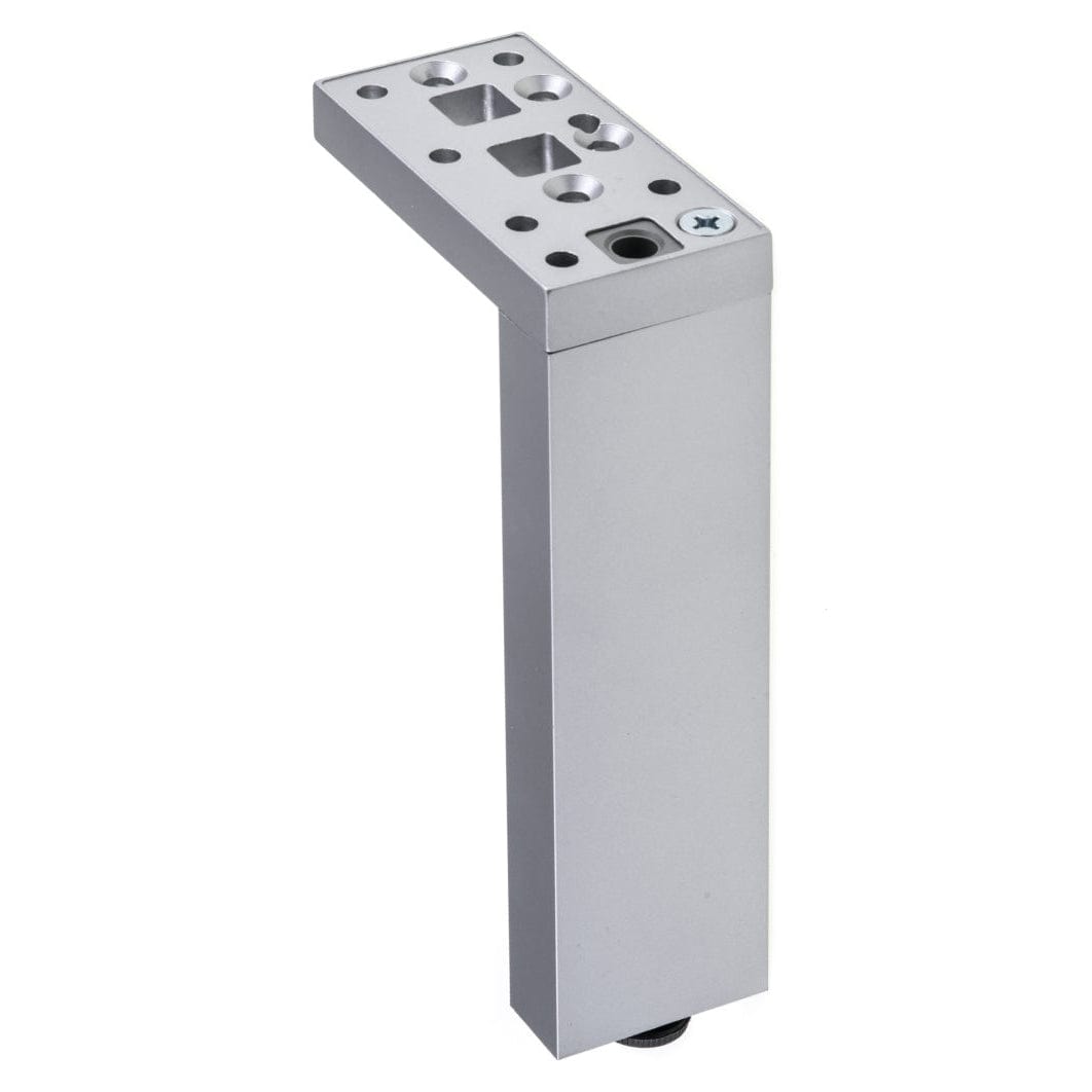 9-27/32" (250 mm) Adjustable Contemporary Versatile T or L Shaped Furniture Leg Aluminum