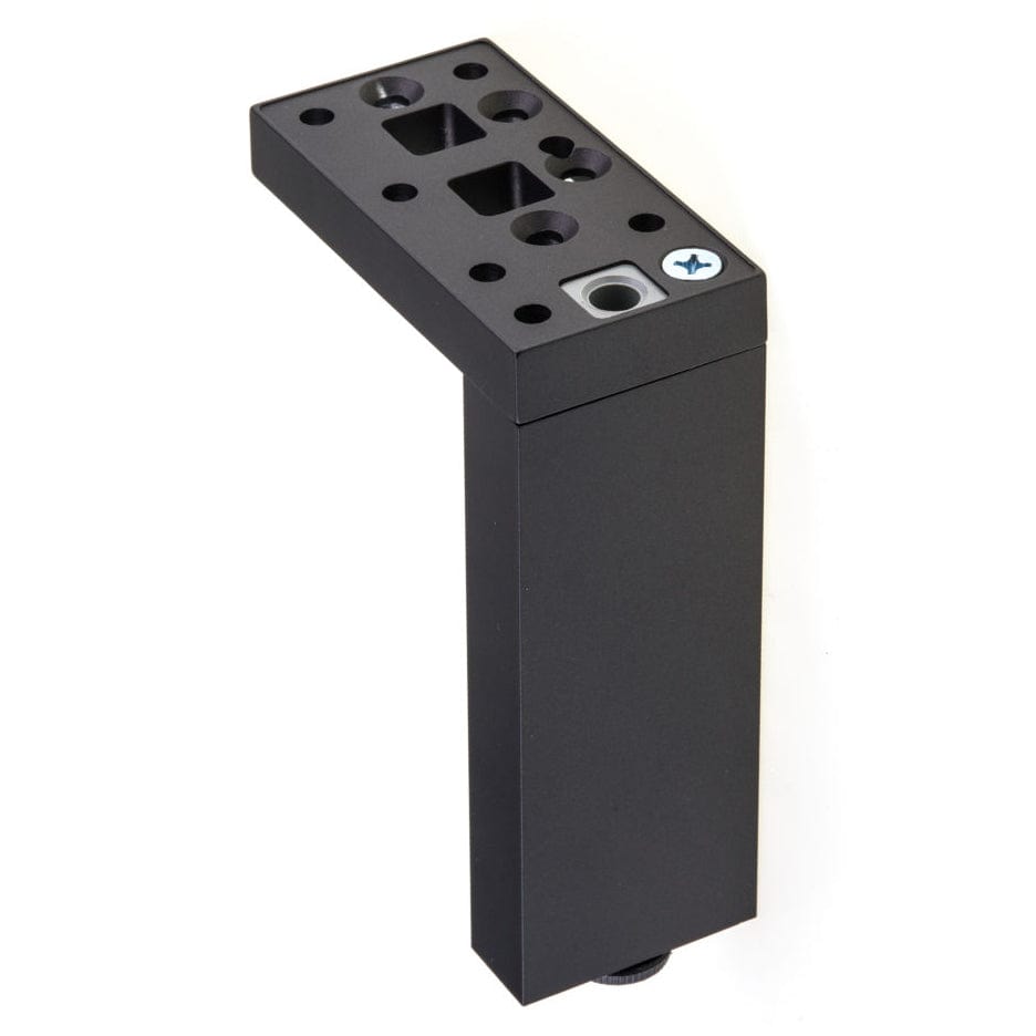 9-27/32" (250 mm) Adjustable Contemporary Versatile T or L Shaped Furniture Leg Dark Brown
