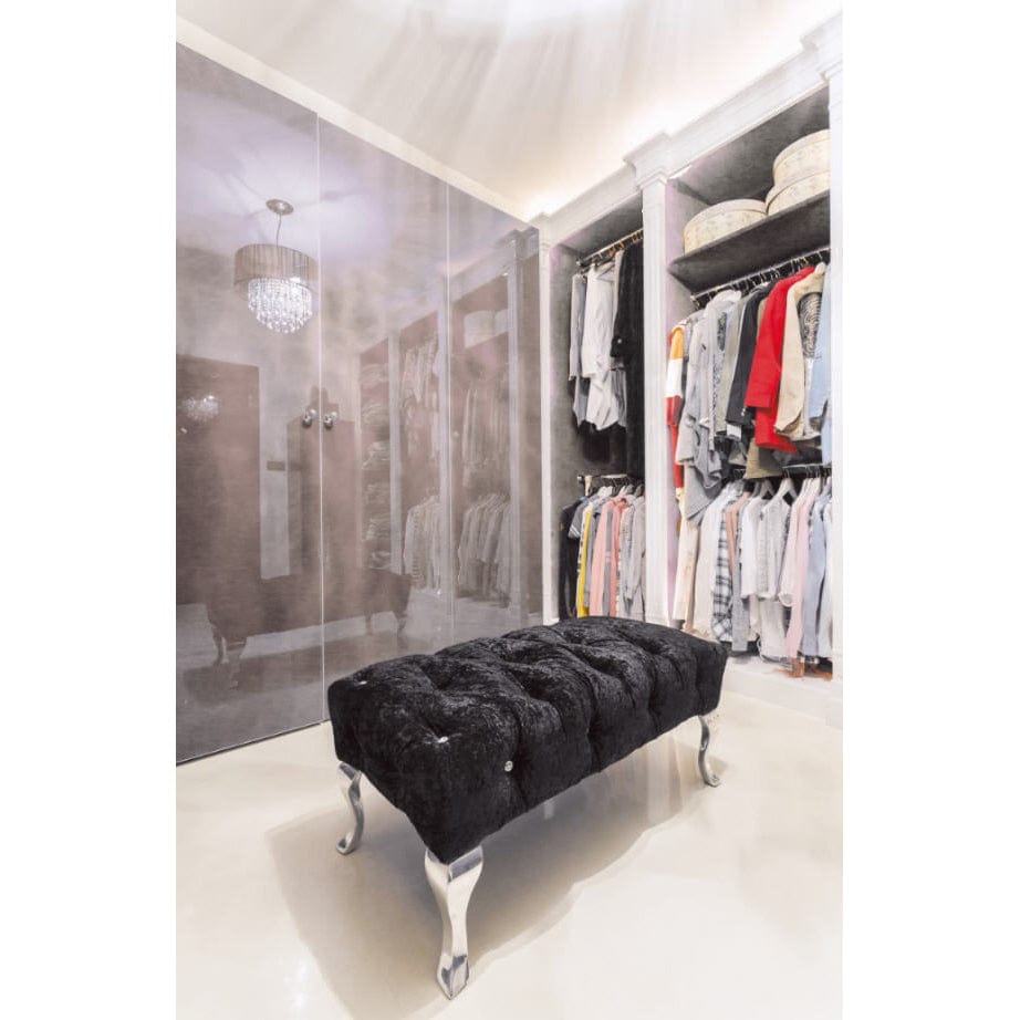 4" (102 mm) Curved Furniture Leg Polished Aluminum