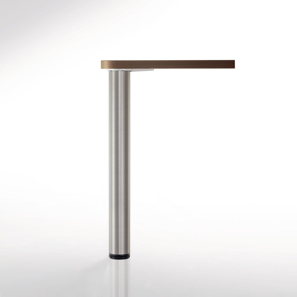 34-1/4" (870 mm) Adjustable Table Leg Brushed Nickel