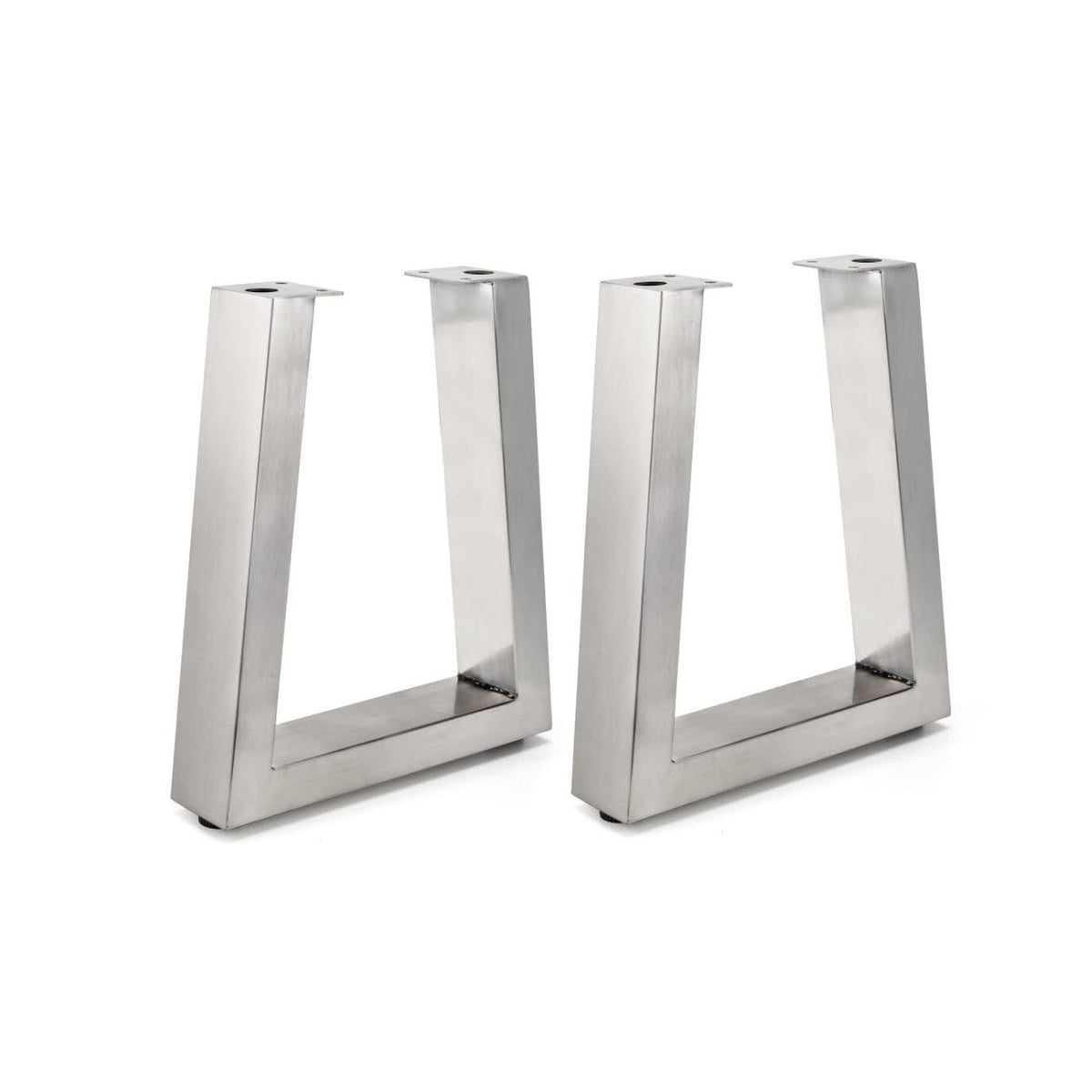 16-1/8" (410 mm) Adjustable Tapered Bench Legs Stainless Ste, 1 Pair