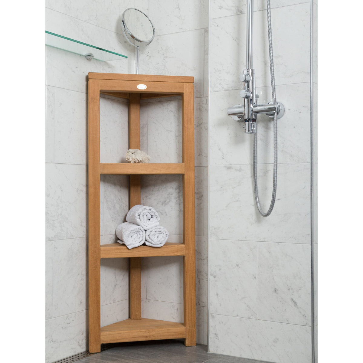 Fiji Corner Shelf with 3 Tiers 36" (90cm)