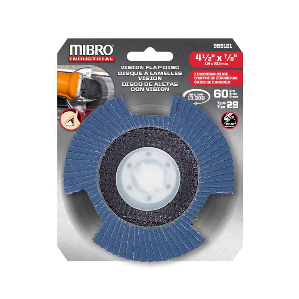4-1/2" Type 29 Metal Grinding Vision Flap Disc 60 Grit