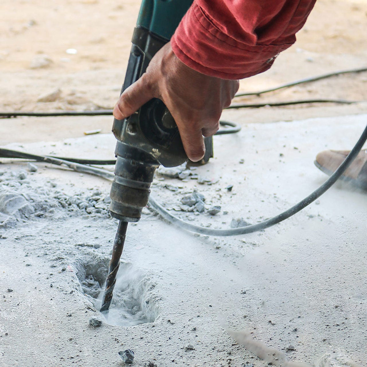 13" Rotary Masonry Drill Bit with Reduced Shank
