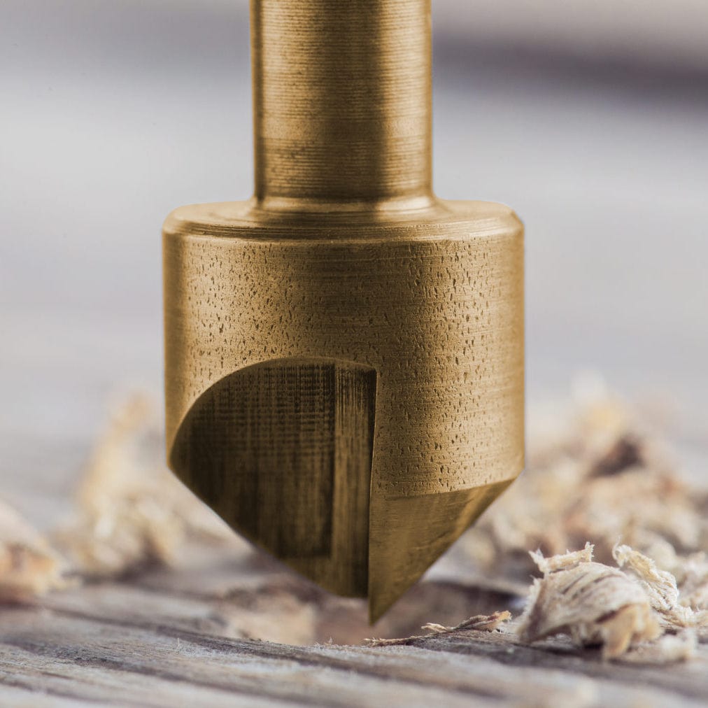 Steel and Titanium Nitride Countersink Set